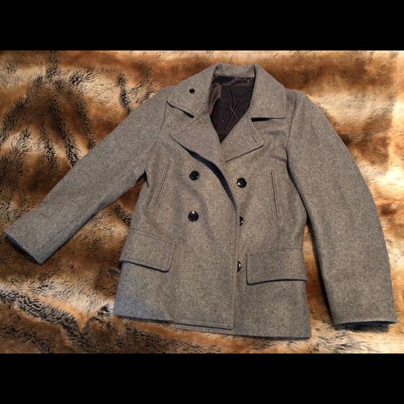 Yves Saint Laurent Mens Pea Coat 